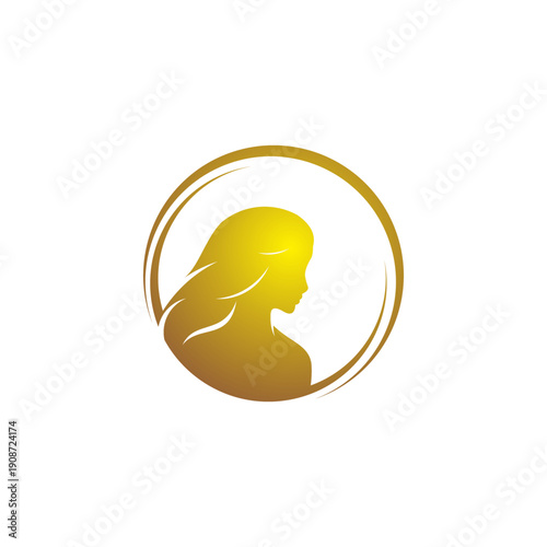 Beautiful woman logo for salon or beauty logo