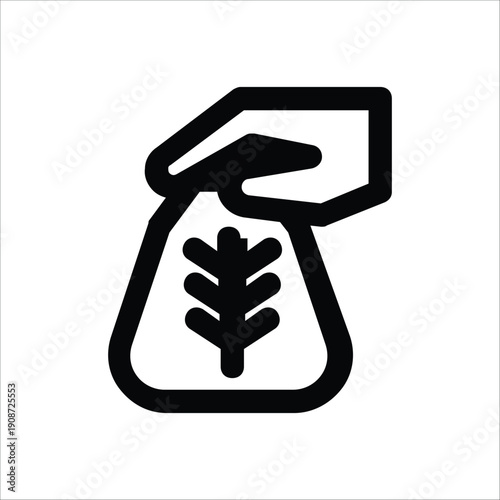 Zakat Al-Fitr Icon - Giving Wheat or Grain Donation