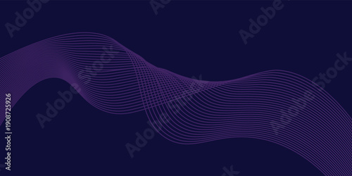 Abstract glowing wave lines on light blue background. Modern flowing wavy lines. Dynamic wave pattern. Futuristic concept. Suit for banner, poster, cover, brochure, flyer, website