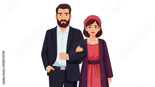 couple embrace, man and woman, smiling together, happy relationship