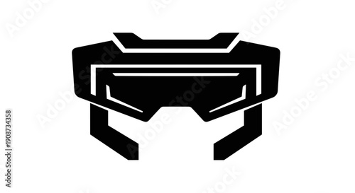 Black Virtual Reality Headset.