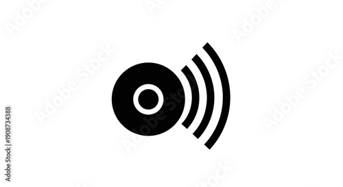 Black WiFi Signal Icon Symbol.