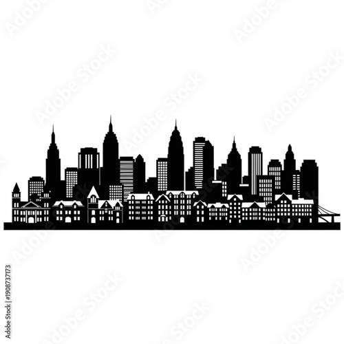 New york city skyline silhouette