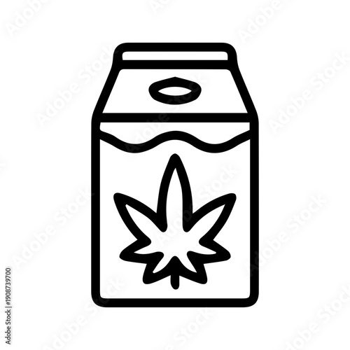 Cannabis drink icon