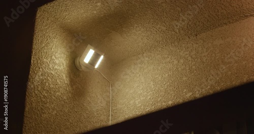 Security Camera Light Turns On and Off Wide