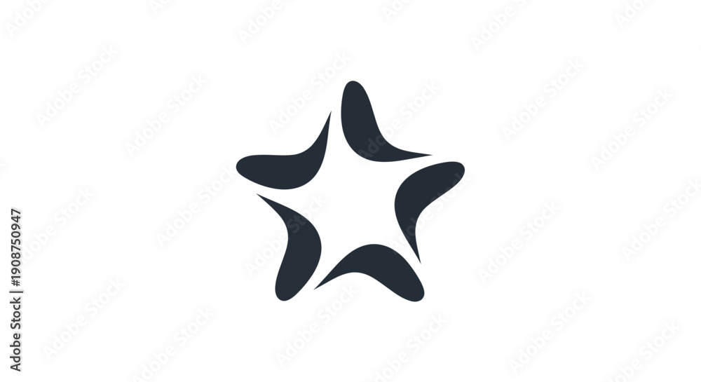 Obraz premium Abstract star symbol graphic design