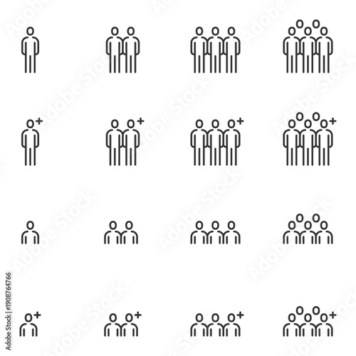 People Icon line , teamwork , group , mentor, user, people team, businesspeople
