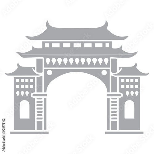 Chinese Gate Icon