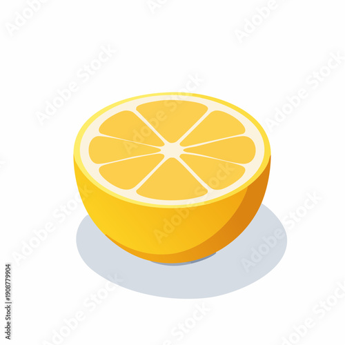 Żółta dojrzała cytryna o błyszczącej skórce