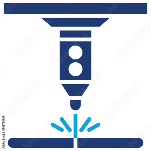 laser cutting mixed color icon