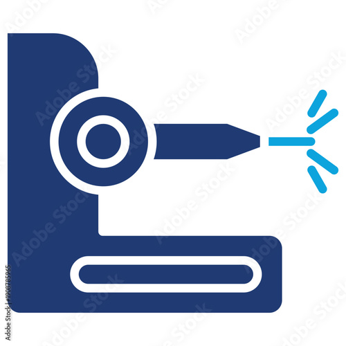 laser gun  mixed color icon