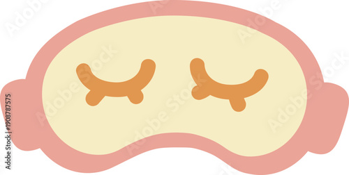 sleep mask isolated on white