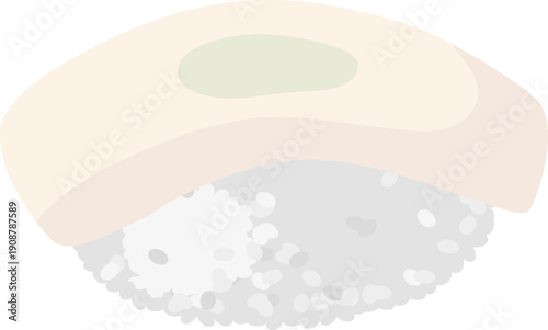 japanese sushi isolated on white