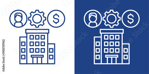 Resource Blue And White Icon Style Collection