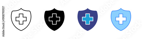 Health Insurance  icon set multiple style collection