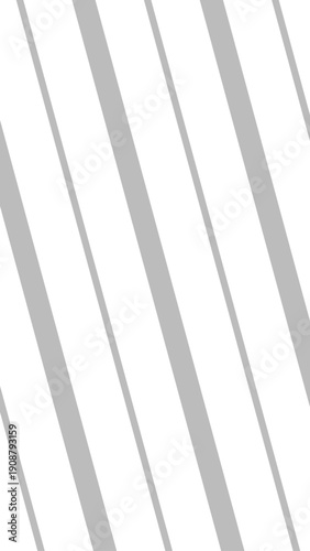 Diagonal Gray Stripes on White Background.
