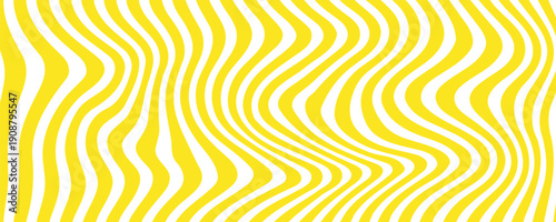 yellow wave background with thick lines modern illustration eps 10