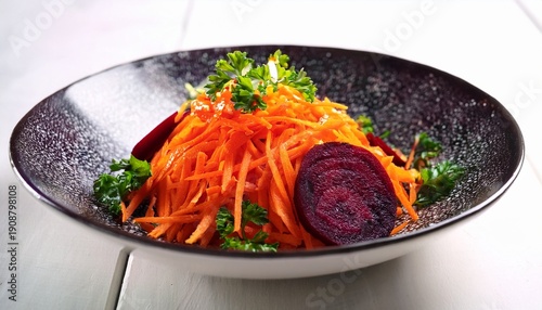 Shredded Carrot And Beetroot Salad