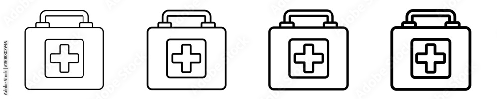 Fototapeta premium Mental Health Awareness Icon Set Different Style Collection