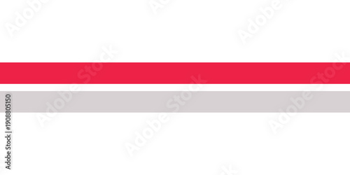 Red line isolated on white background.Red line isolated on white background