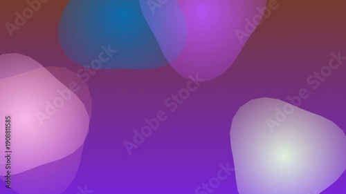 Wallpaper Mural Abstract Gradient Blobs Background - Fluid Shapes, Soft Colors, Modern Design Torontodigital.ca