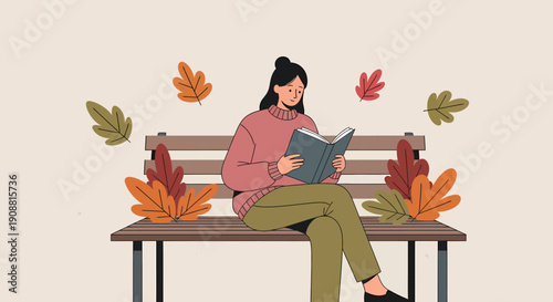 girl reading a book