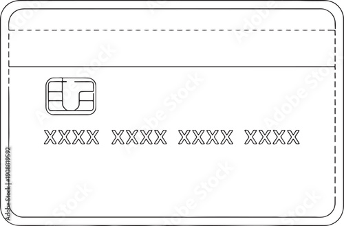Payment Card Banking Symbol Vector Illustration