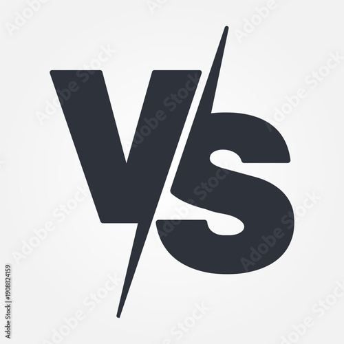 Versus logo. VS letters for sports, fight, competition, battle, match, competition. Vector icon.