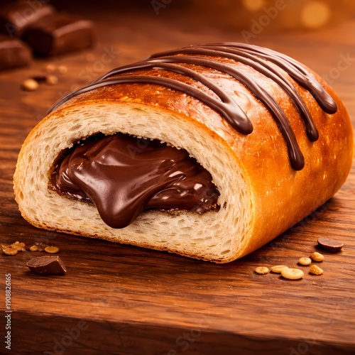 Roti panggang isi coklat