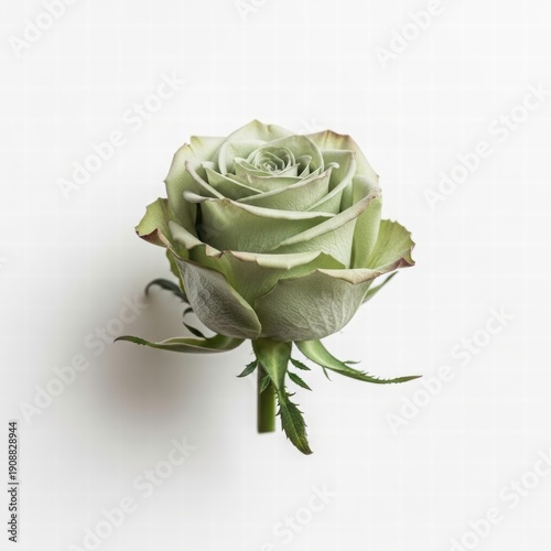 Enchanting Emerald Rose: An exquisite emerald rose, with its delicate petals unfurling in a graceful display, stands as a testament to nature's artistry.