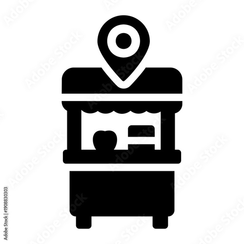 local market Solid icon