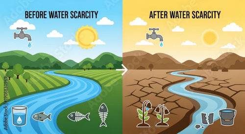 Serene landscape with pink cherry blossom trees lining a stone pathway under a blue sky with soft pink clouds