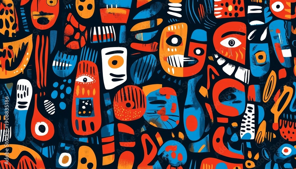 Obraz premium Vibrant and creative patterns perfect for contemporary apparel.