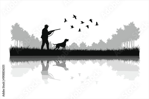 hunting silhouette