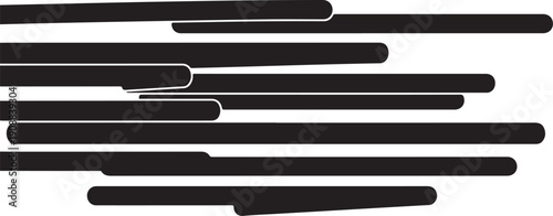 Black horizontal lines on a white background abstract design