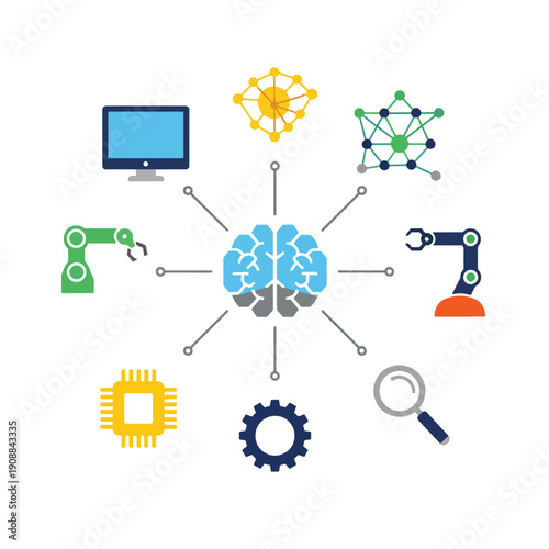 The concept of linking social networks and cloud computing with global communications icons and design