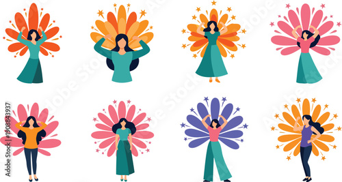 Happy Empowered Women Celebrating Confidence Freedom and Positive Energy