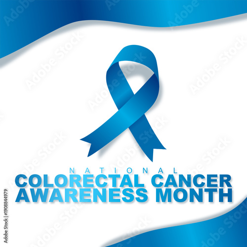 vector graphic of National Colorectal Cancer Awareness Month ideal for National Colorectal Cancer Awareness Month celebration