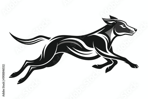 running horse vector illustration