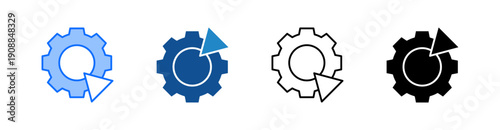 Automation Multiple Style Icon Set 