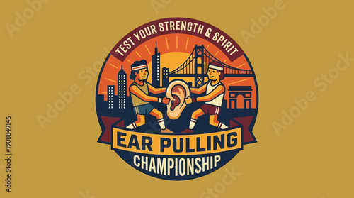 Ear Pulling Championship Test Your Strength and Spirit Competition