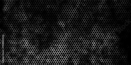 Halftone black and white abstract texture