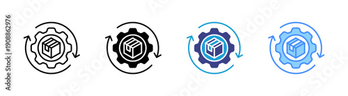 Product Management  icon set multiple style collection