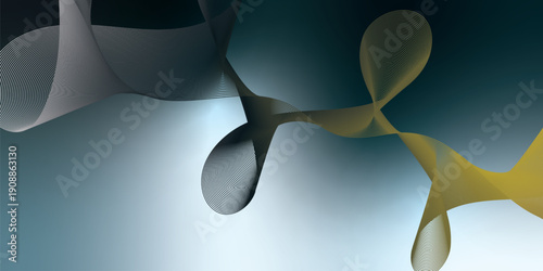 Abstract DarkCyan and White  background with flowing lines and light creating a modern digital wallpaper design