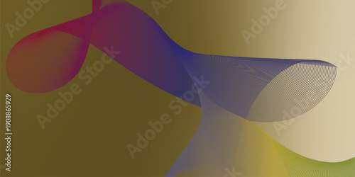 Yellow SteelBlue megenta and azure abstract shape grainy gradient background with black backdrop and noisy texture wide banner poster header design