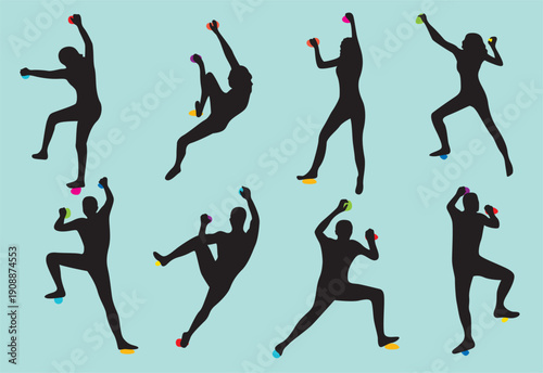  climbing silhouettes