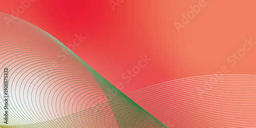 Red and pink abstract shape background with grainy gradient and black noisy texture wide banner design