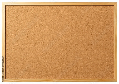 Natural Cork Bulletin Board with Light Wood Frame cork board