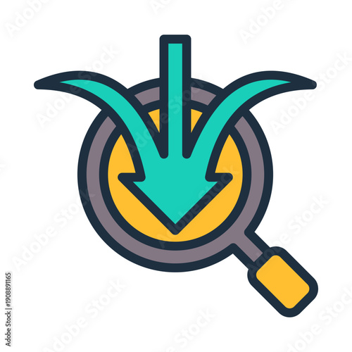 Resource Tracking Icon - Lineal Color