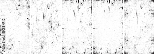 Bundle of realistic grunge textured vector effect. Grunge abstract damaged texture captures the essence of noise and grit